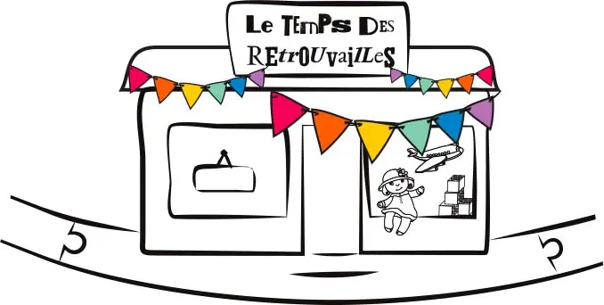 illustration boutique jouets occasion