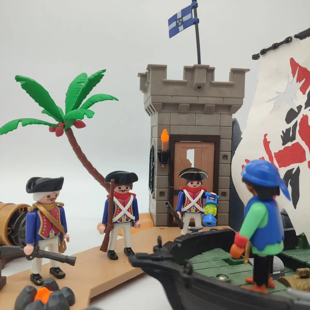 Playmobil scène pirates et soldats