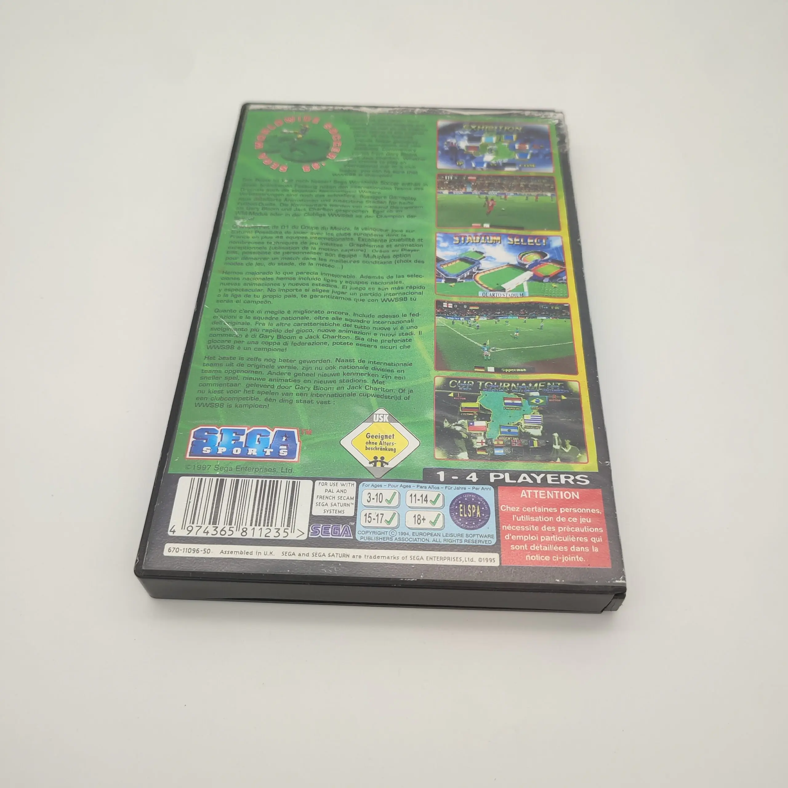 Jeu Saturn Worldwide soccer 98 – Image 2