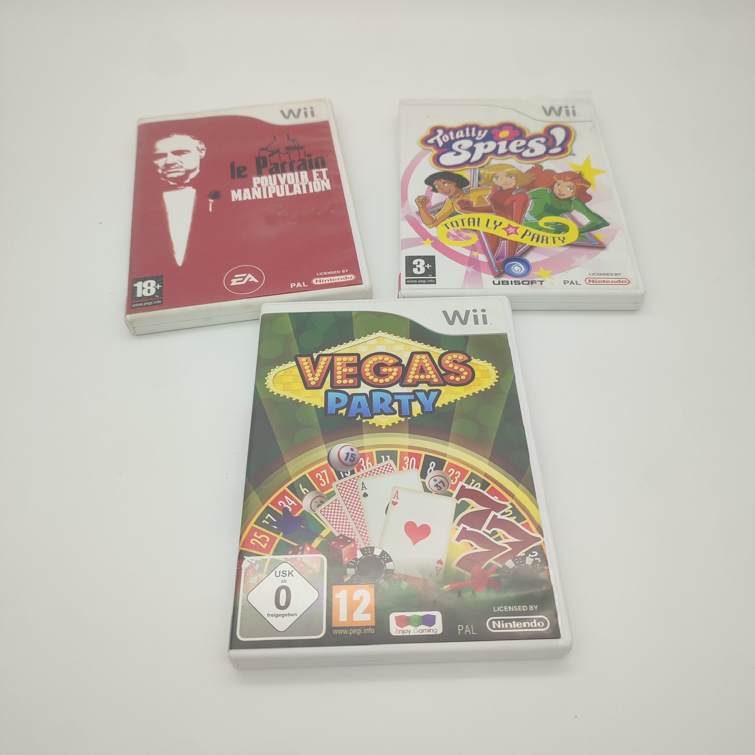 Lot de 3 jeux Wii