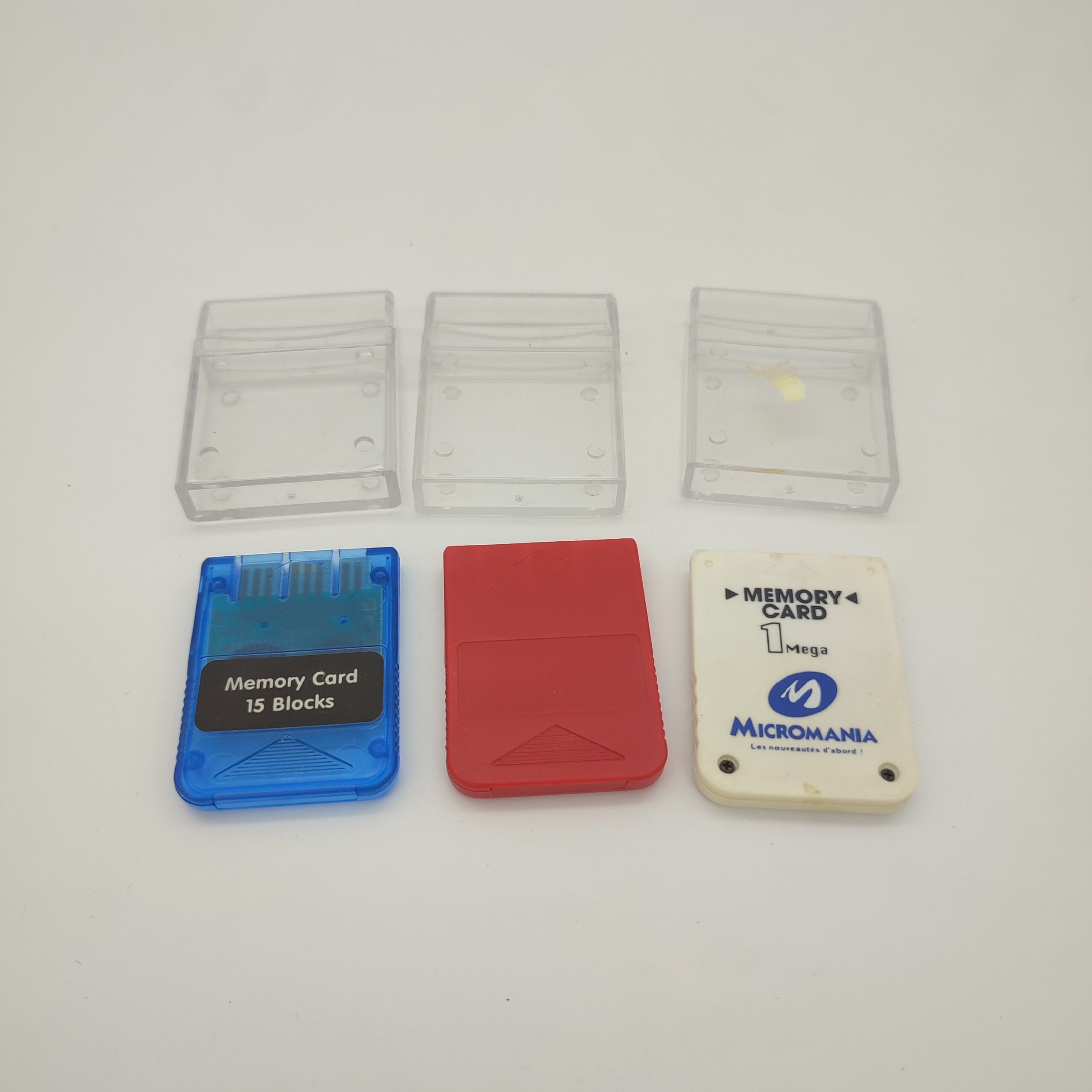 Lot de 3 cartes mémoire Ps1