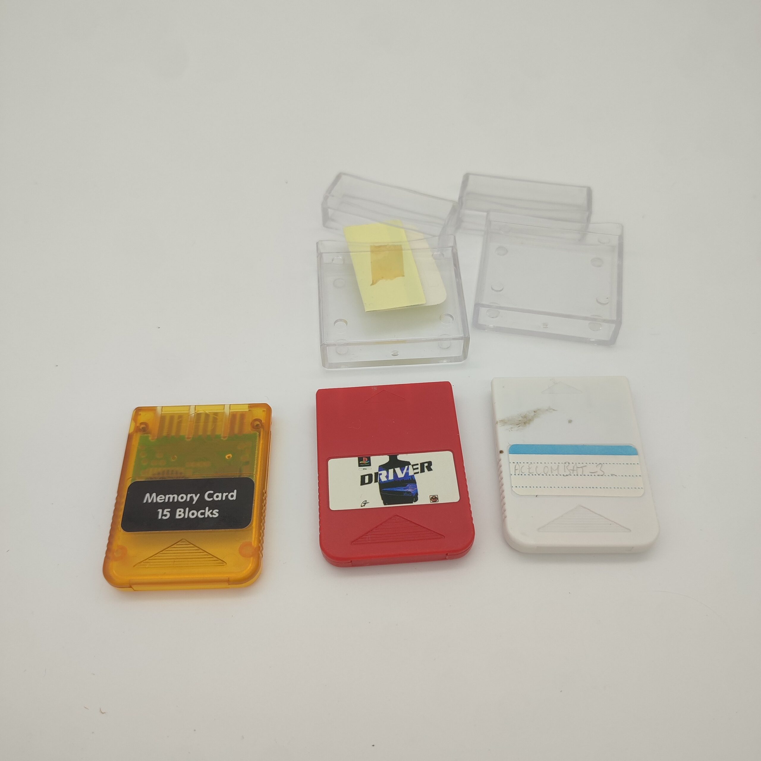 Lot de 3 cartes mémoire Ps1